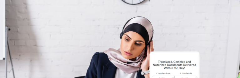 translation of the birth certificate into Arabic