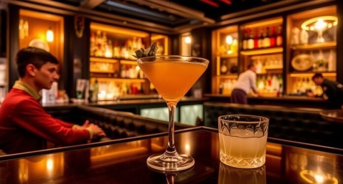cocktail bar menu